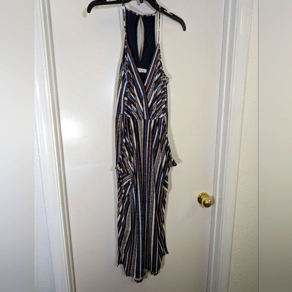 BCBGeneration Southwestern Stripes Strappy Maxi Dress Size Tall - Picture 1 of 10